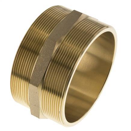 Doppelnippel G4'' Messing Flachdichtung 16bar (224.8psi) 114mm Sechskant