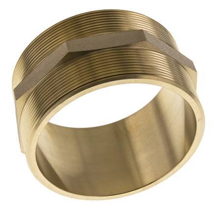 Doppelnippel G4'' Messing Flachdichtung 16bar (224.8psi) 114mm Sechskant