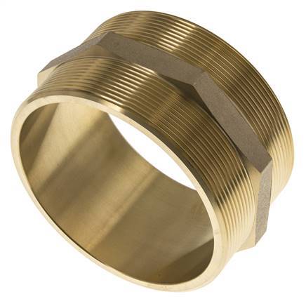 Doppelnippel G4'' Messing Flachdichtung 16bar (224.8psi) 114mm Sechskant