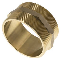 Doppelnippel G4'' Messing Flachdichtung 16bar (224.8psi) 114mm Sechskant