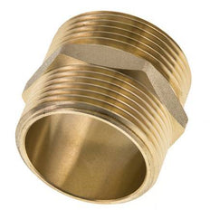 Doppelnippel G1 1/4'' Messing Flachdichtung 16bar (224.8psi) 42mm Sechskant