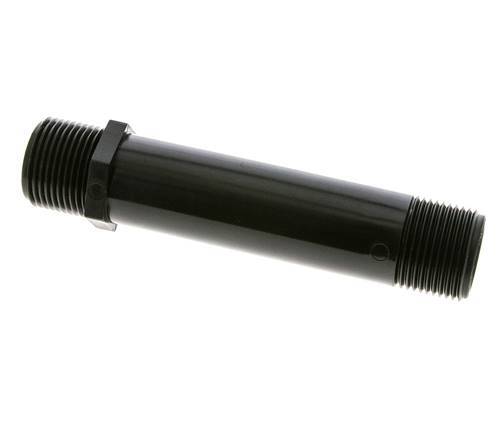 Gewinderohr G1'' Polypropylen (pp) 10bar (140,5psi) FDA 36mm Sechskant