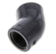 45deg Angled Fitting Rp1/2'' Female PVC-U 16bar (224.8psi) EN 1452-3 [2 Pieces]