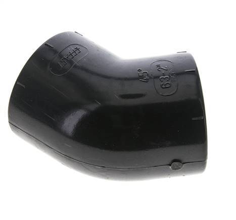 45Grad abgewinkeltes Fitting Rp2'' Innengewinde PVC-U 16bar (224.8psi) EN 1452-3