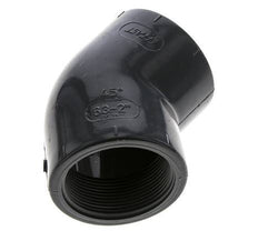 45Grad abgewinkeltes Fitting Rp2'' Innengewinde PVC-U 16bar (224.8psi) EN 1452-3