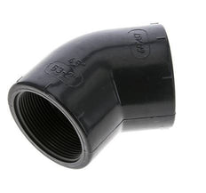 45Grad abgewinkeltes Fitting Rp2'' Innengewinde PVC-U 16bar (224.8psi) EN 1452-3