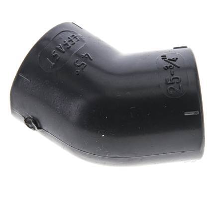 45deg Angled Fitting Rp3/4'' Female PVC-U 16bar (224.8psi) EN 1452-3 [2 Pieces]