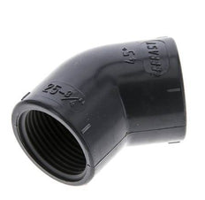 45deg Angled Fitting Rp3/4'' Female PVC-U 16bar (224.8psi) EN 1452-3 [2 Pieces]