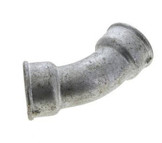 45° abgewinkeltes Fitting Rp1 1/2'' Innengewinde Gusseisen 25bar (351.25psi)