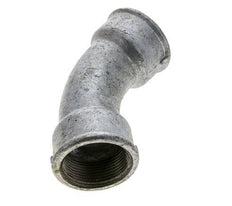 45° abgewinkeltes Fitting Rp1 1/2'' Innengewinde Gusseisen 25bar (351.25psi)