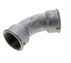 45° abgewinkeltes Fitting Rp1 1/2'' Innengewinde Gusseisen 25bar (351.25psi)
