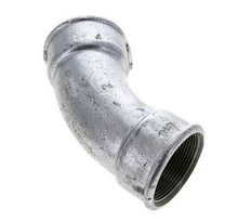 45° abgewinkeltes Fitting Rp2'' Innengewinde Gusseisen 25bar (351.25psi)