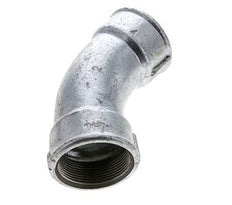 45° abgewinkeltes Fitting Rp2'' Innengewinde Gusseisen 25bar (351.25psi)
