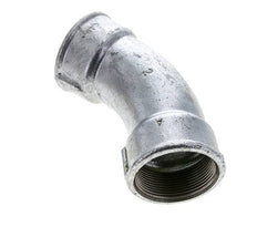 45° abgewinkeltes Fitting Rp2'' Innengewinde Gusseisen 25bar (351.25psi)