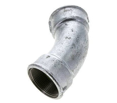 45° abgewinkeltes Fitting Rp2'' Innengewinde Gusseisen 25bar (351.25psi)