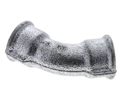 45deg Angled Fitting Rp3/4'' Female Cast Iron 25bar (351.25psi) [2 Pieces]