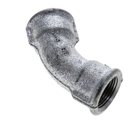 45deg Angled Fitting Rp3/4'' Female Cast Iron 25bar (351.25psi) [2 Pieces]