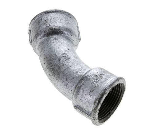 45° abgewinkeltes Fitting Rp1 1/4'' Innengewinde Gusseisen 25bar (351.25psi)