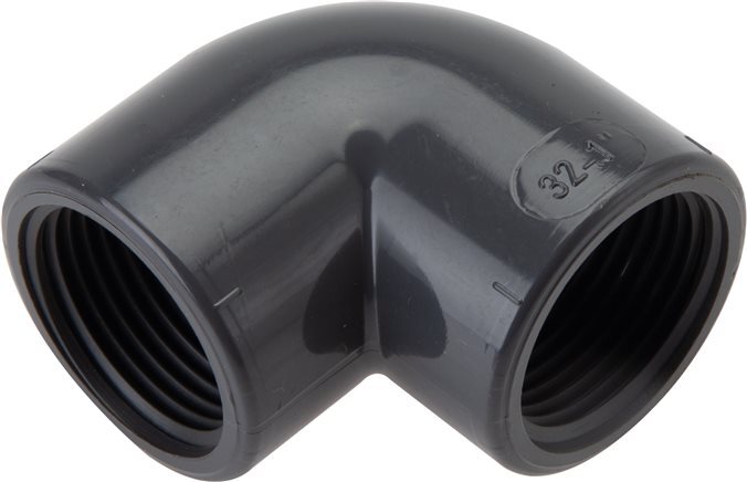 90deg Angled Fitting Rp3/4'' Female PVC-U 16bar (224.8psi) EN 1452-3 [5 Pieces]