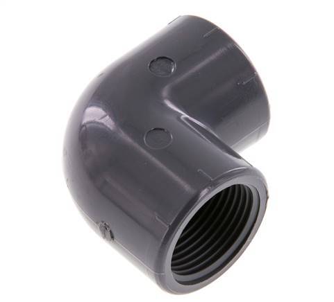 90deg Angled Fitting Rp3/4'' Female PVC-U 16bar (224.8psi) EN 1452-3 [5 Pieces]