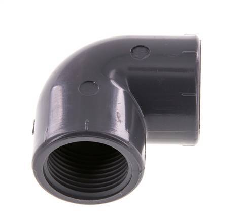 90deg Angled Fitting Rp3/4'' Female PVC-U 16bar (224.8psi) EN 1452-3 [5 Pieces]