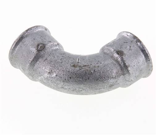 90deg Angled Fitting Rp1'' Female Short Cast Iron 25bar (351.25psi) [2 Pieces]