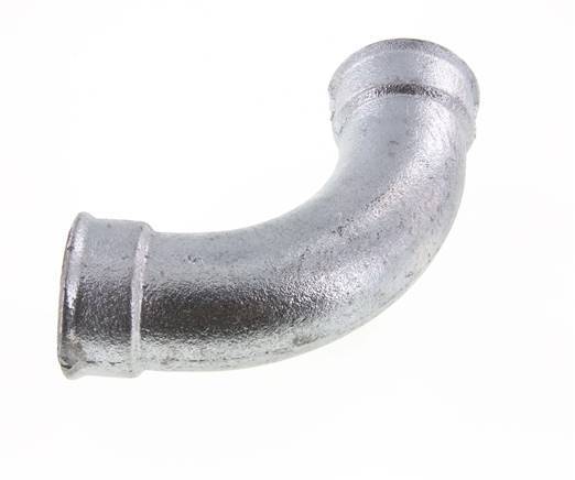 90 Grad abgewinkeltes Fitting Rp2'' Innengewinde lang Gusseisen 25bar (351.25psi)