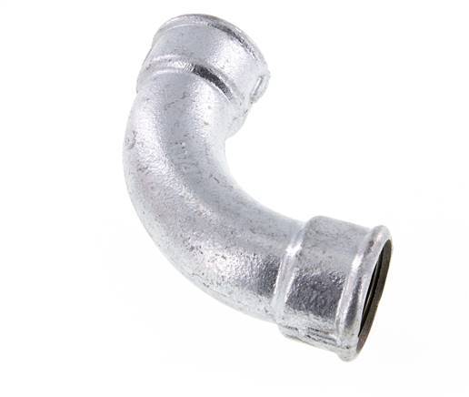 90Grad abgewinkeltes Fitting Rp1 1/4'' Innengewinde lang Gusseisen 25bar (351.25psi)