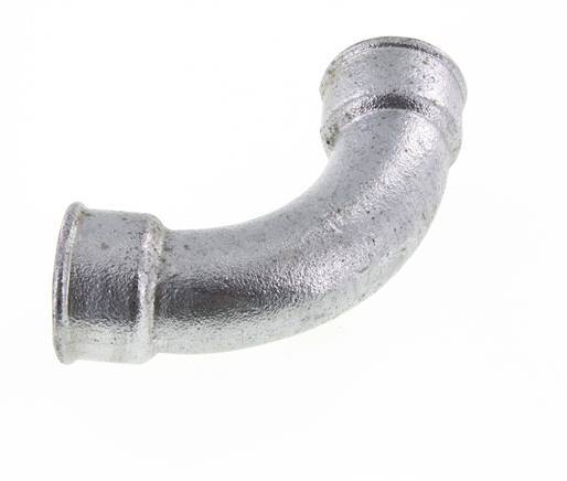 90 Grad abgewinkeltes Fitting Rp1 1/2'' Innengewinde lang Gusseisen 25bar (351.25psi)