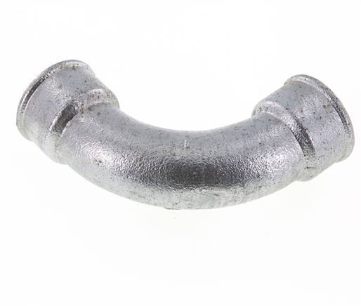 90 Grad abgewinkeltes Fitting Rp1 1/2'' Innengewinde lang Gusseisen 25bar (351.25psi)