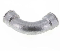 90 Grad abgewinkeltes Fitting Rp1 1/2'' Innengewinde lang Gusseisen 25bar (351.25psi)