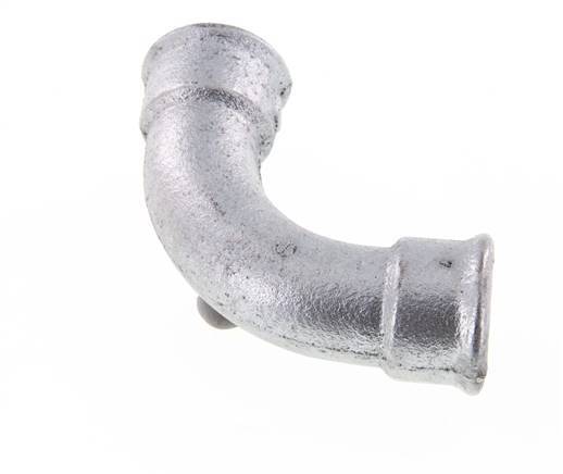 90 Grad abgewinkeltes Fitting Rp1'' Innengewinde lang Gusseisen 25bar (351.25psi)