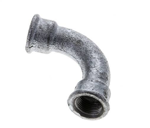 90deg Angled Fitting Rp3/8'' Female Long Cast Iron 25bar (351.25psi) [2 Pieces]