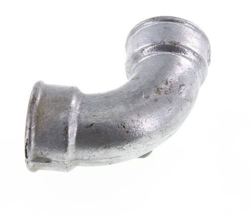 90 Grad abgewinkeltes Fitting Rp2'' Innengewinde kurz Gusseisen 25bar (351.25psi)