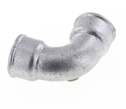 90 Grad abgewinkeltes Fitting Rp1 1/4'' Innengewinde kurz Gusseisen 25bar (351.25psi)