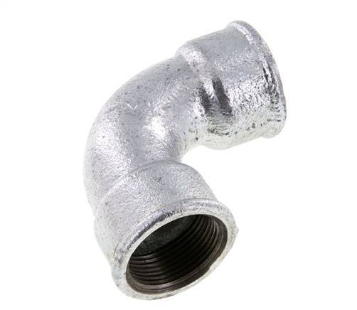 90 Grad abgewinkeltes Fitting Rp1 1/4'' Innengewinde kurz Gusseisen 25bar (351.25psi)