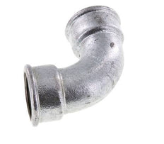 90 Grad abgewinkeltes Fitting Rp1 1/2'' Innengewinde kurz Gusseisen 25bar (351.25psi)