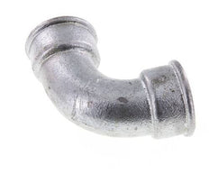 90 Grad abgewinkeltes Fitting Rp1 1/2'' Innengewinde kurz Gusseisen 25bar (351.25psi)