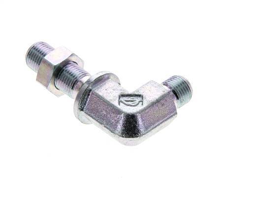90 Grad abgewinkeltes Fitting G1/8'' Bulkhead Hochdruck Stahl 60° Konus 350bar (4917.5psi) Hydraulik