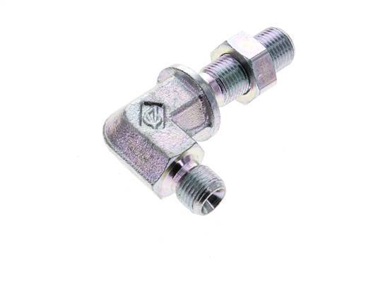 90 Grad abgewinkeltes Fitting G1/8'' Bulkhead Hochdruck Stahl 60° Konus 350bar (4917.5psi) Hydraulik