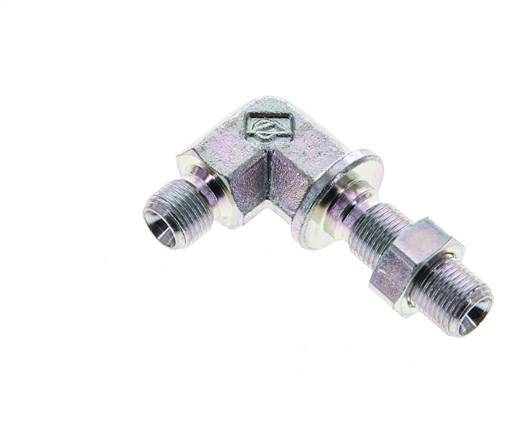 90 Grad abgewinkeltes Fitting G1/8'' Bulkhead Hochdruck Stahl 60° Konus 350bar (4917.5psi) Hydraulik