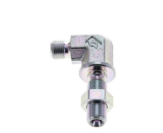 90 Grad abgewinkeltes Fitting G1/8'' Bulkhead Hochdruck Stahl 60° Konus 350bar (4917.5psi) Hydraulik