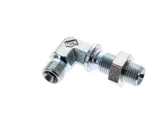 90 Grad abgewinkeltes Fitting G1/4'' Bulkhead Hochdruck Stahl 60° Konus 350bar (4917.5psi) Hydraulisch