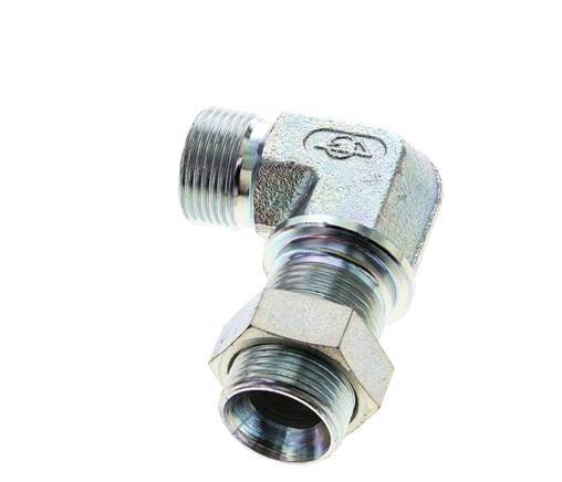 90 Grad abgewinkeltes Fitting G3/4'' Bulkhead Hochdruck Stahl 60° Konus 325bar (4566.25psi) Hydraulisch