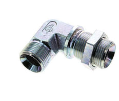 90 Grad abgewinkeltes Fitting G1'' Bulkhead Hochdruckstahl 60° Konus 225bar (3161.25psi) Hydraulik