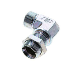 90deg Angled Fitting G1'' Bulkhead High Pressure Steel 60° Cone 225bar (3161.25psi) Hydraulic