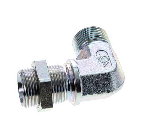 90 Grad abgewinkeltes Fitting G1'' Bulkhead Hochdruckstahl 60° Konus 225bar (3161.25psi) Hydraulik