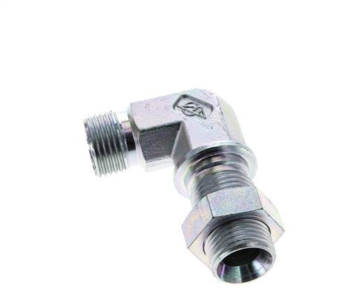 90 Grad abgewinkeltes Fitting G1/2'' Schott Hochdruck Stahl 60° Konus 350bar (4917.5psi) Hydraulisch