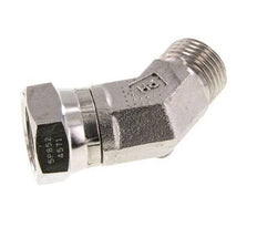 45° Winkelverschraubung G1/2'' Innengewinde x Außengewinde Hochdruck-Edelstahl 60° Konus 300bar (4215.0psi) Hydraulisch