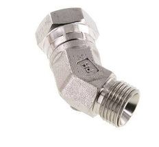 45° Winkelverschraubung G1/2'' Innengewinde x Außengewinde Hochdruck-Edelstahl 60° Konus 300bar (4215.0psi) Hydraulisch